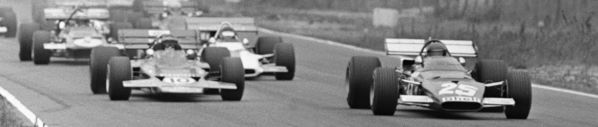 Salida del Gran Premio de Países Bajos de 1970. Fórmula 1 1970.