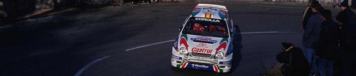 WRC 1999. Sáinz en el Rally de Montecarlo, Foto: WRC 60, Licencia de Documentación Libre GNU.