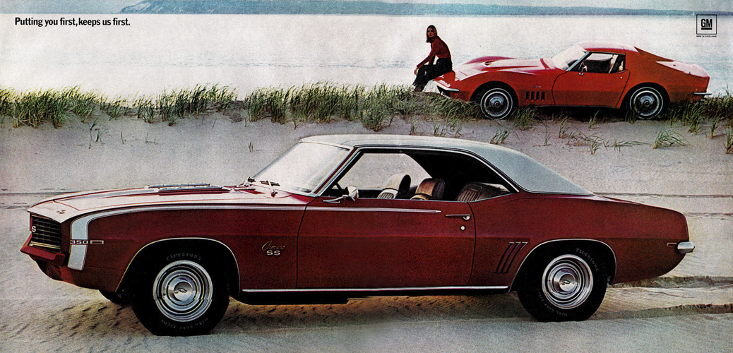 Chevrolet Camaro 1969, Foto: Catálogo Chevrolet Camaro 1968