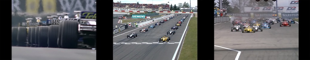 Fórmmula 1 1999, Fotogramas de la retransmisión de la salida del Gran Premio de Europa