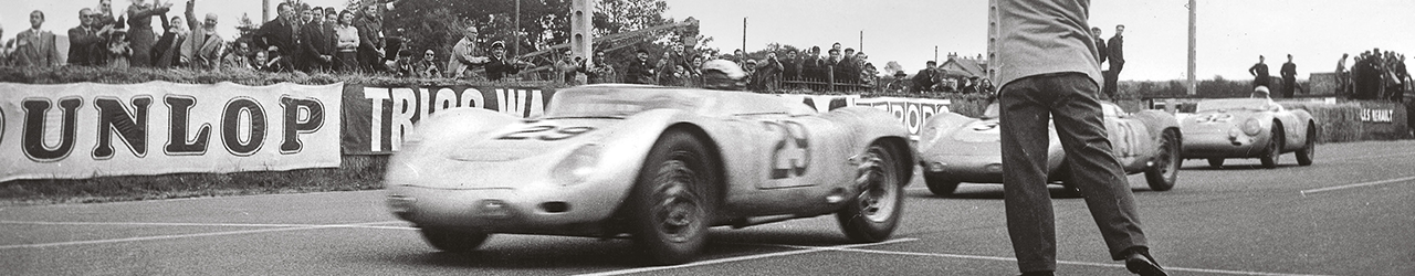 Meta 24 horas de Le Mans de 1958. Foto: Porsche