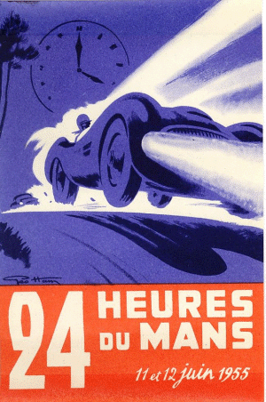 Poster Le Mans 1955