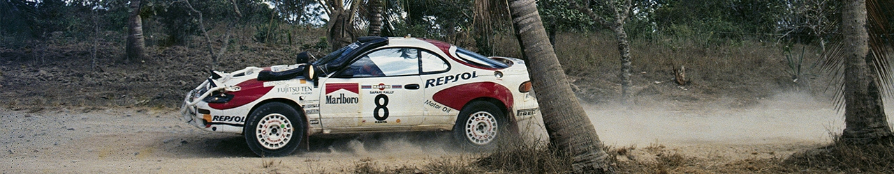WRC 1992, Carlos Sáinz con su Toyota en el Rally Safari, Foto: Repsol