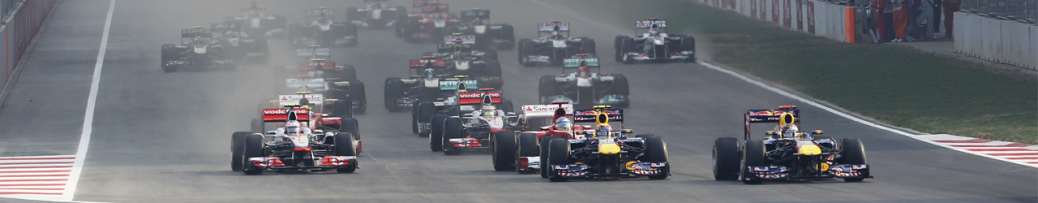 Salida Gran Premio de la India 2011. Foto: Red Bull