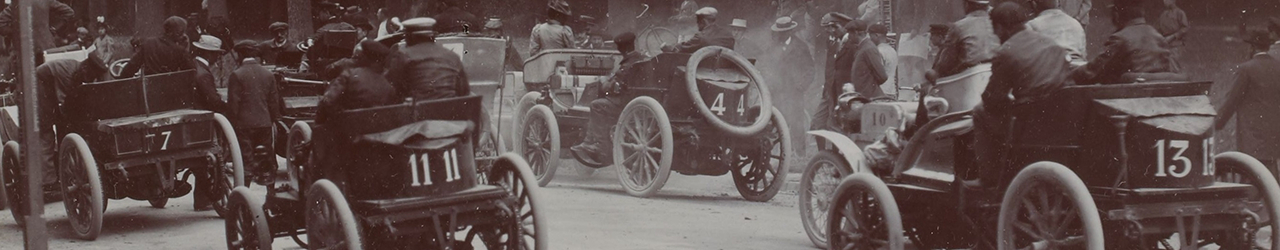 Salida I Paris-Ostende, 1899, Automovilismo histórico