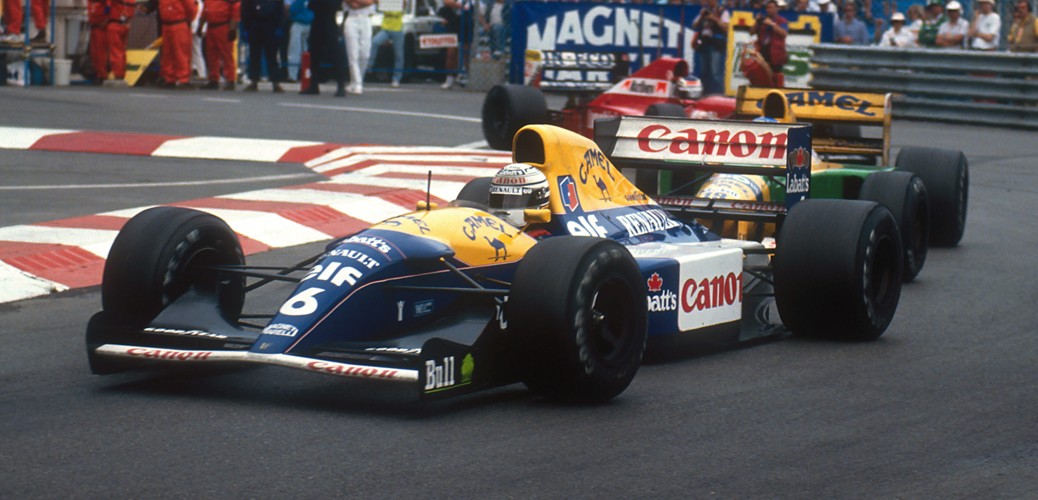 Williams FW14B, Mónaco 1992, Foto: LAT Photographic/Williams F1