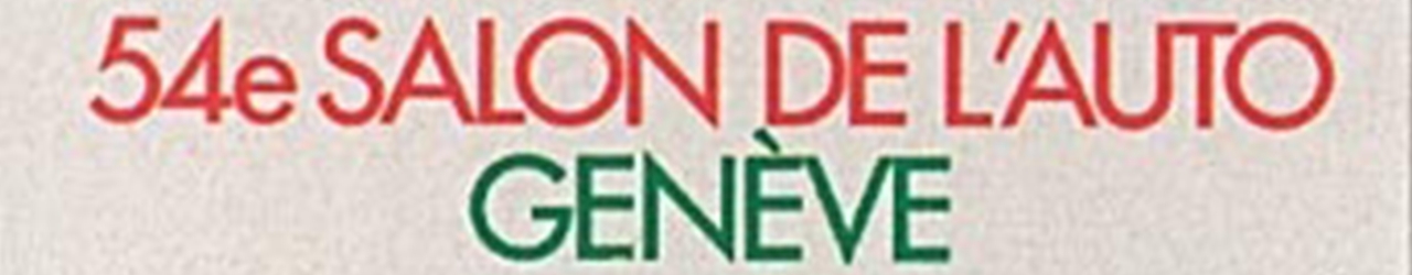 Salón del Automóvil de Ginebra 1984