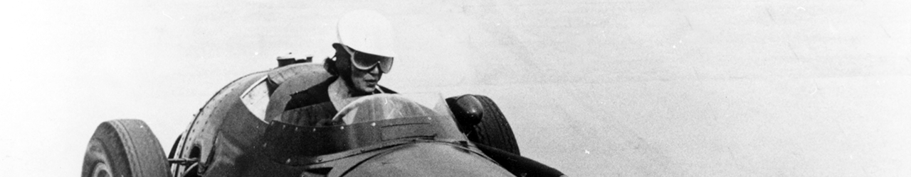 Maria Teresa de Filippis con el Maserati 250 F, 1958. Foto: Maserati