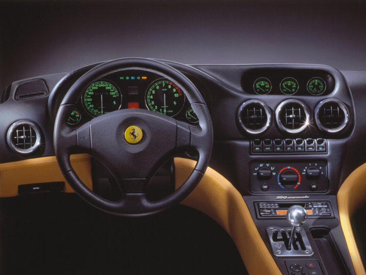 Interior del Ferrari 550 Maranello, Foto: Ferrari