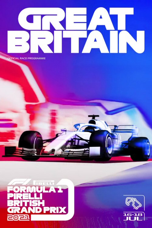 Póster Gran Premio de Gran Bretaña 2021