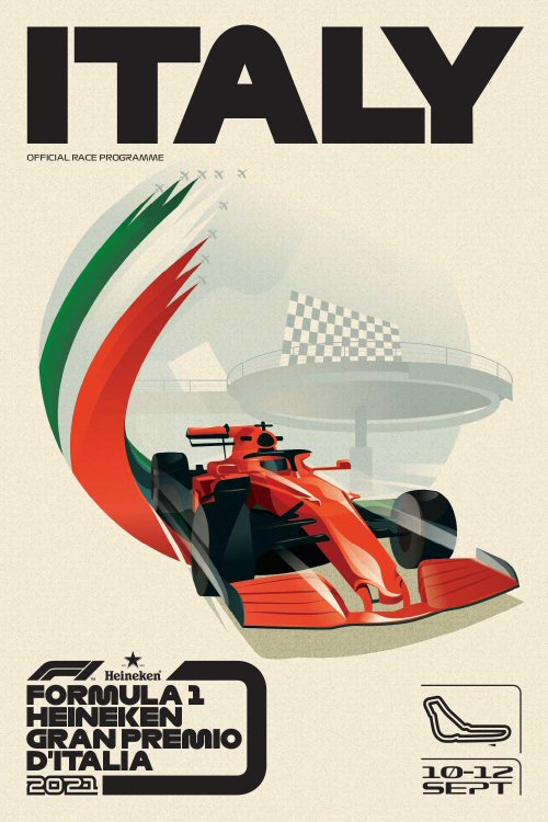 Póster Gran Premio de Italia 2021