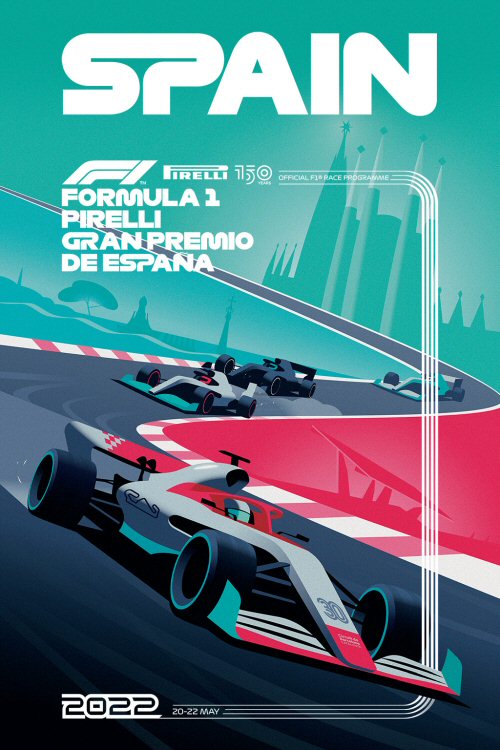 Póster Gran Premio de España 2022