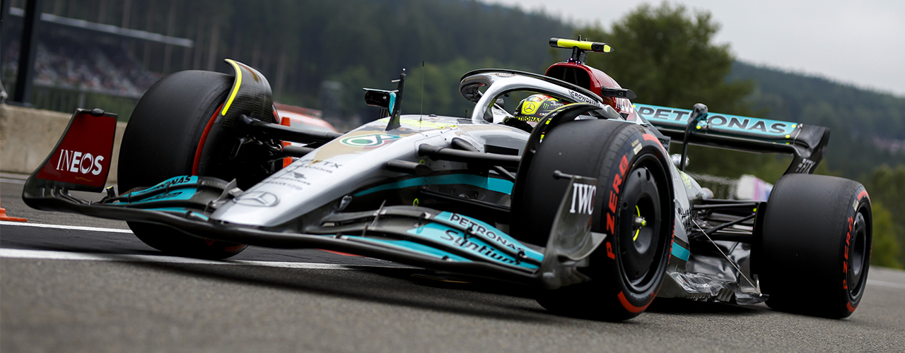 Mercedes F1 W13, Entrenamientos GP de Bélgica. Foto: Jiri Krenek (Mercedes)