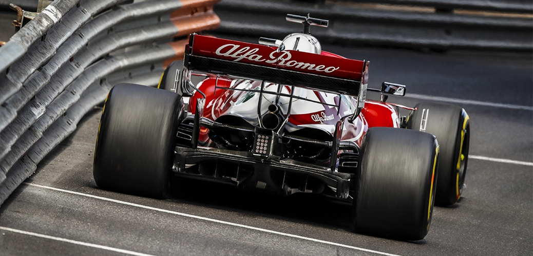 Alfa Romeo C41, Räikkönen durante el Gran Premio de Mónaco de 2021. Foto: Florent Gooden / DPPI
