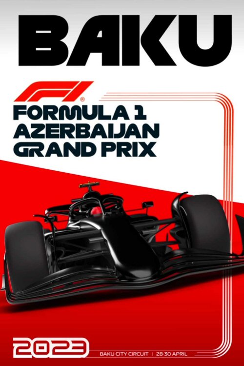 Póster Gran Premio de Azerbaijan 2023