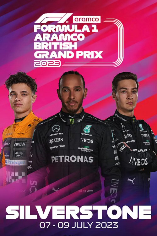 Póster Gran Premio de Gran Bretaña 2023