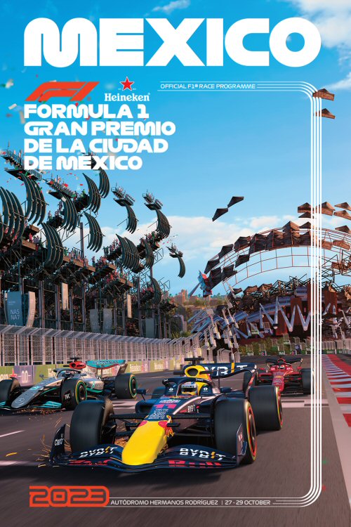 Portada del programa oficial del Gran Premio de Ciudad de México de 2023
