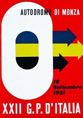Póster Gran Premio de Italia de 1951