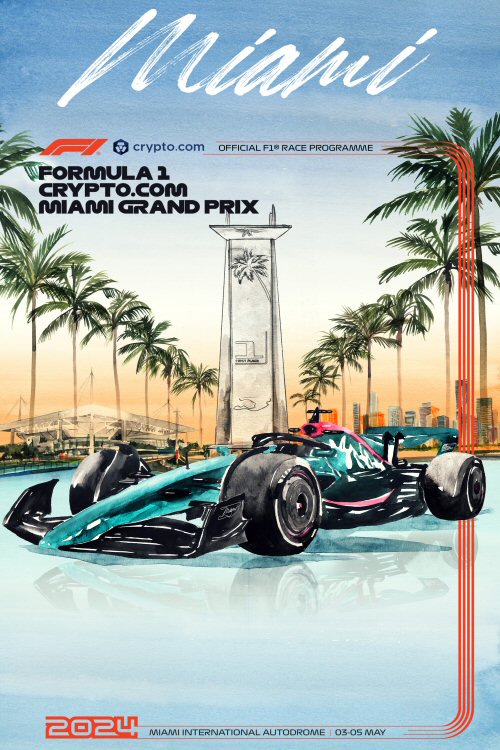 Póster Gran Premio de Miami 2024